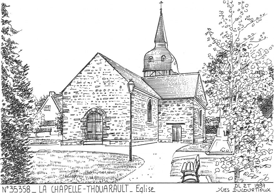 N 35358 - LA CHAPELLE THOUARAULT - église